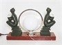 Art deco figurální stolní lampa