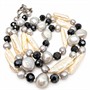 Originální perlový náhrdelník s hematity – fotografie 5 z 5