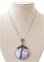 Grandiózní stříbrný náhrdelník s ametysty a Tiffany stone