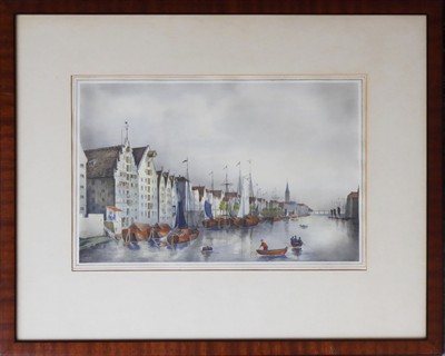 F. W. Kohl - Brémy ze severní strany řeky Weser