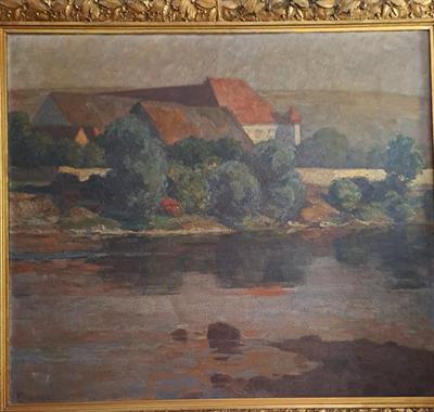 Emanuel Hegenbarth,Statek u řeky