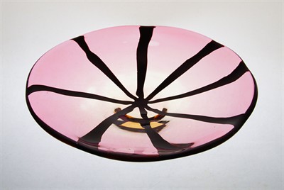 Hutní rubínová mísa Vladimír JELÍNEK ÚUŘ Škrdlovice 1960