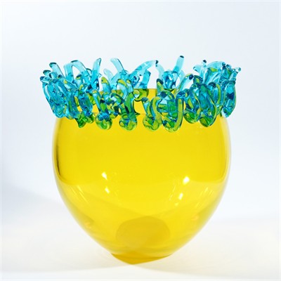 Murano váza Coralli I , návrh Daniela Puppa