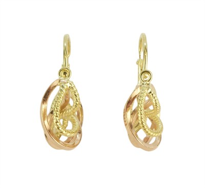 Zlaté náušnice - uzle