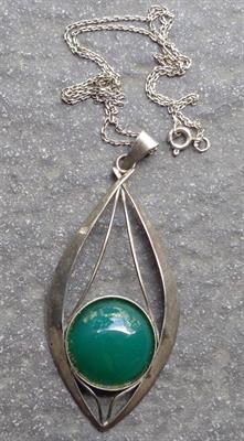 Stříbrný závěs s řetízkem brusel styl 900/10,2 g