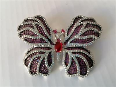 Brož - Motýl - luxusní bižuterie