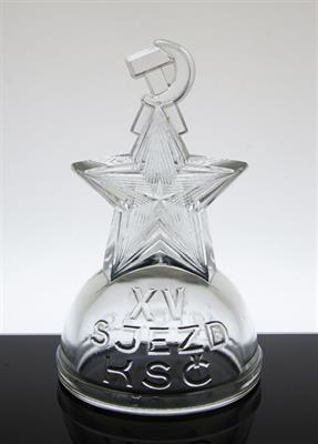 HVĚZDA dobová propaganda Sklo - Union Rudolfova huť 1976