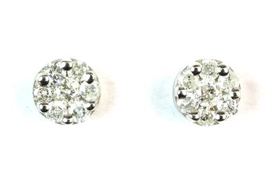 Zlaté náušnice s brilianty