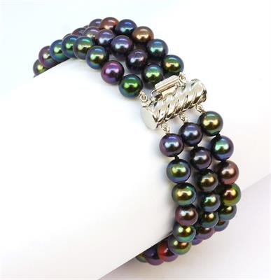 Zlatý perlový náramek