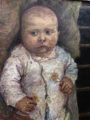 Batole - olej /plátno Slivková