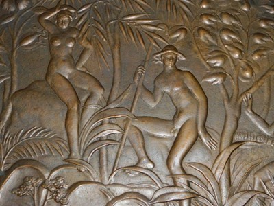 DRAHOŇOVSKÝ - bronzový reliéf 18x24 cm