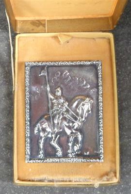 Stříbrná brož - Sv.Václav - Nedej zahynouti