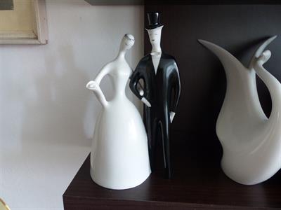 BRUSEL SVATEBNÍ PÁR Royal Dux 1965 RARITA