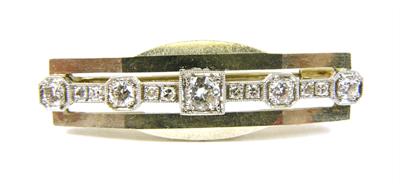 Zlatá brož s brilianty 0,40 ct