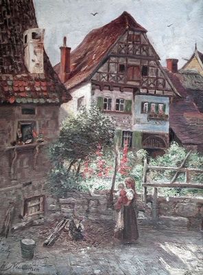 Žánrový výjev - Německo, Rakousko (?).