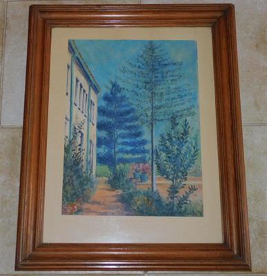 CYRIL BOUDA - Zámek Kratochvíle, akvarel