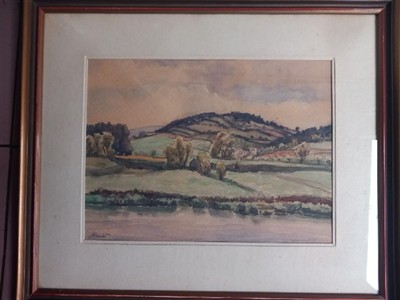 Pohled na Vavřineček u Domažlic, Karel Kuneš