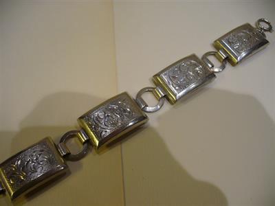 NÁRAMEK  ART DECO  -  STŘÍBRO