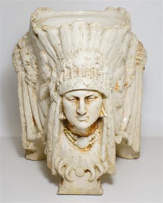 Dóza na tabák s indiány - Johann MARESCH Ústí nad Labem