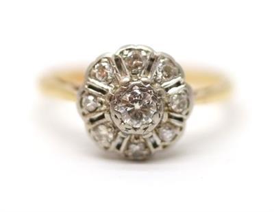 Zlatý prsten s diamanty