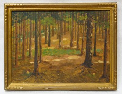 Lesní interiér - LÄSSIG, olejomalba