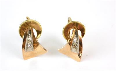 Zlaté náušnice se zirkony