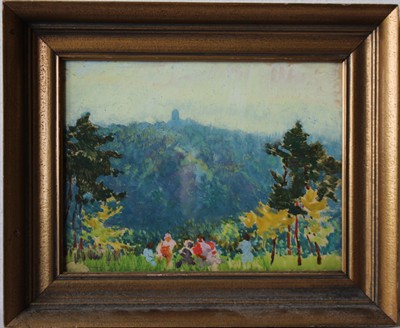 Karel Langer Krajina s figurální stafáží