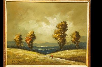 Krajina před bouří, Bohuslav TŮMA - olejomalba