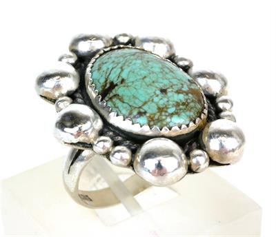 Stříbrný prsten s tyrkysem