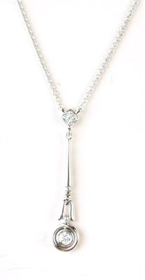 Zlatý náhrdelník s  brilianty