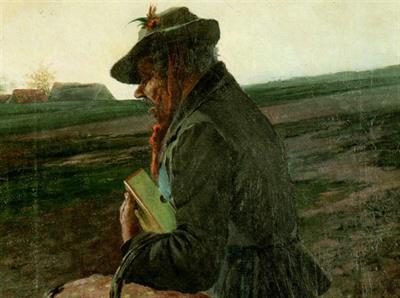 KAREL RAŠEK 1895 - POZDNÍ NÁVRAT, olej