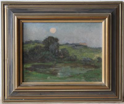 R. Adámek - Večerní krajina - Olej