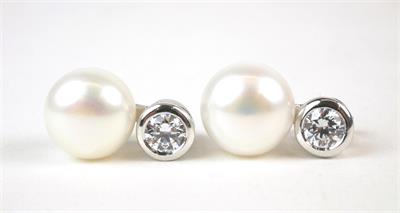 Stříbrné náušnice s perlami