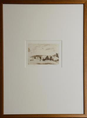 Max Švabinský - Orání za větru