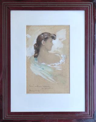 Otto Peters - Secesní hnědovláska