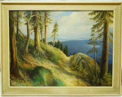 Krajina většího formátu, horský motiv Jan KOSEJK, olej na plátně