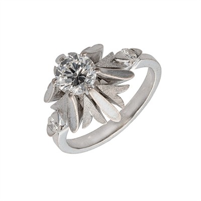 Zlatý prsten s přírodními diamanty 0,78 ct