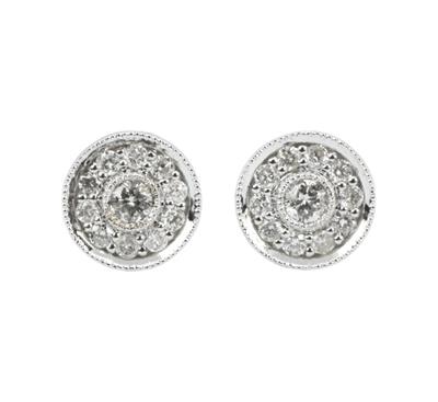 Zlaté náušnice s brilianty