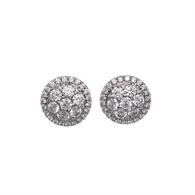 Zlaté náušnice s brilianty 1,60 ct