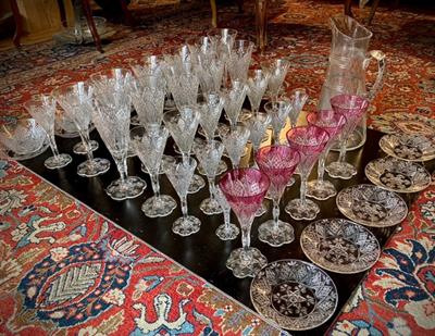 skleněný nápojový servis Elbeuf Baccarat