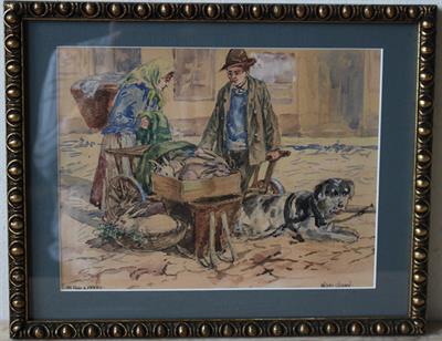 Václav Černý - Na trhu v Písku