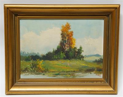 Olejomalba "Konec léta"  Jiří KREJČÍ