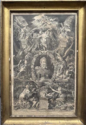 Sadeler r.1614, alegorie císaře, rudolfínská Praha