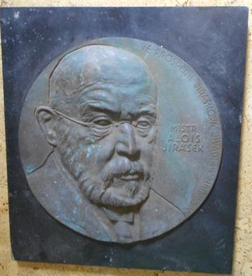 FOIT - velký portrét - JIRÁSEK - BRONZ, RELIÉF