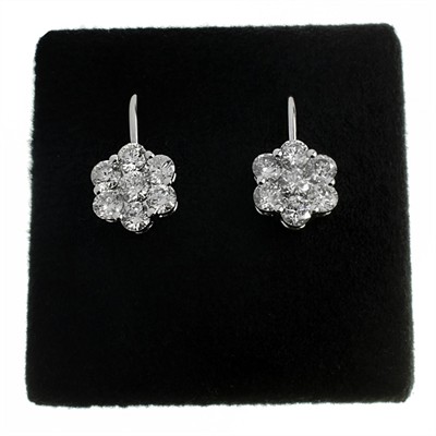 Zlaté náušnice s brilianty