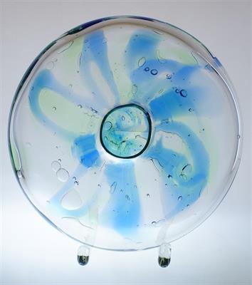 Váza s barevným dekorem L. METELÁK a O. LÍPA sklárna MOSER