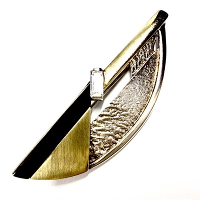 Originální stříbrná brož