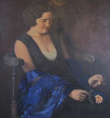 DÍVKA S RŮŽÍ - FRANTIŠEK HOFMAN 1930