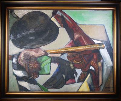 Federico Kromka - Zátiší s kloboukem