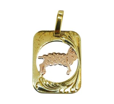 Zlatý přívěsek - beran